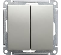 Механизм 2-клавишного выключателя Systeme Electric W59 10ах, шампань VS510-252-4-86