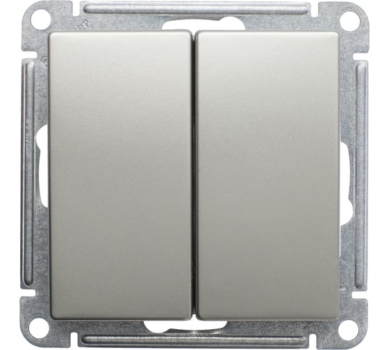 Механизм 2-клавишного выключателя Systeme Electric W59 10ах, шампань VS510-252-4-86