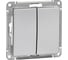 Механизм 2-клавишного выключателя Systeme Electric W59 10ах, матовый хром VS510-252-5-86 1