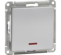 Механизм 1-клавишного выключателя с подсветкой Systeme Electric W59 10ах, матовый хром VS110-153-5-86
