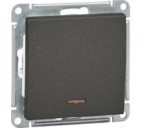 Механизм 1-клавишного выключателя с подсветкой Systeme Electric W59 10ах, черный бархат VS110-153-6-86