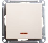 Механизм 1-клавишного переключателя с подсветкой Systeme Electric W59 10ах, слоновая кость VS610-157-2-86