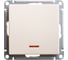 Переключатель Systeme Electric (Schneider Electric) W59, 1-клавишный, с подсветкой, 10 АХ, механизм, слоновая кость, VS610-157-2-86 1