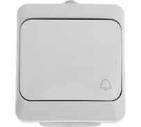 Выключатель с самовозвратом Systeme Electric этюд, ip44, открытой установки, 10 ах, серый, россия KA10-041C