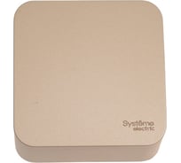 1-клавишный выключатель Systeme Electric Blanca открытой установки (cх.1), 10а, 250b, титан BLNVA101004
