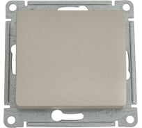 Механизм выключателя Systeme Electric Glossa нажимная кнопка, сх.1, 10ах, платина GSL001215