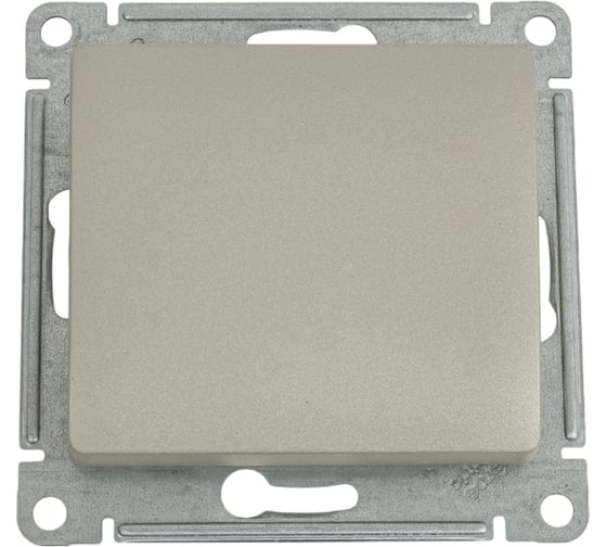 Механизм выключателя Systeme Electric Glossa нажимная кнопка, сх.1, 10ах, платина GSL001215 1