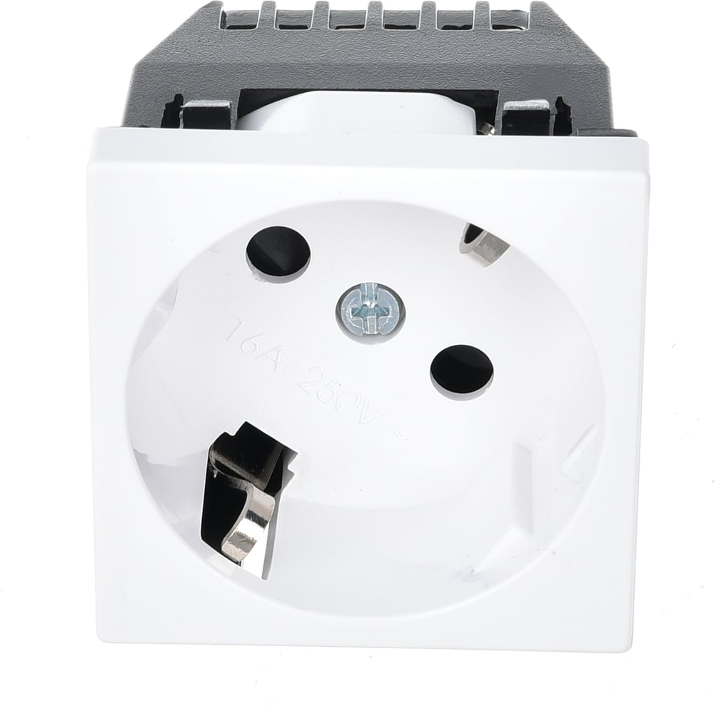 Розетка для кабель-канала Mutlusan electric 45x45 с заземлением