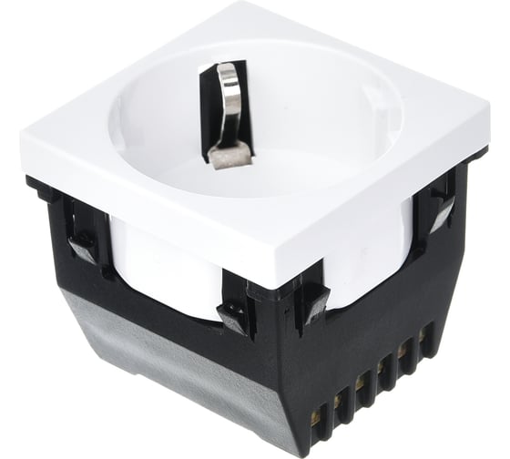 Розетка для кабель-канала Mutlusan electric 45x45 с заземлением