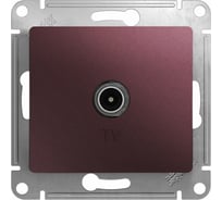 TV антенна Systeme Electric Glossa коннектор, механизм, баклажановый GSL001193