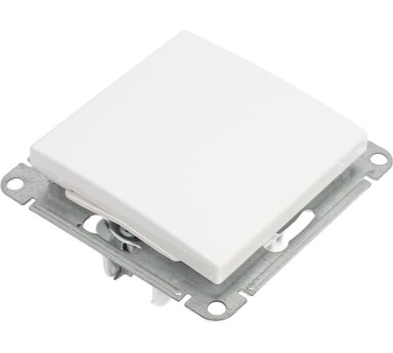 1-клавишный переключатель Systeme Electric W59 aqua, 10ах, ip44, механизм, белый VS610-156B-1-86