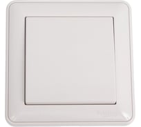 1-клавишный переключатель Systeme Electric W59 aqua, 10ах, ip44, в сборе, белый VS610-156B-18