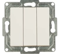 3-клавишный выключатель GUNSAN Eqona крем 16401200-150160