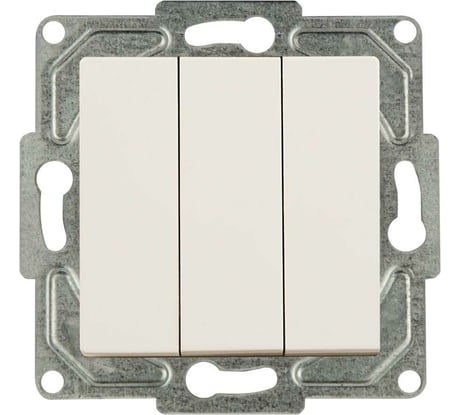 3-клавишный выключатель GUNSAN Eqona крем 16401200-150160