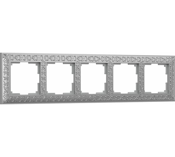 Рамка на 5 постов WERKEL WL07 Frame 05 матовый хром a046429 1