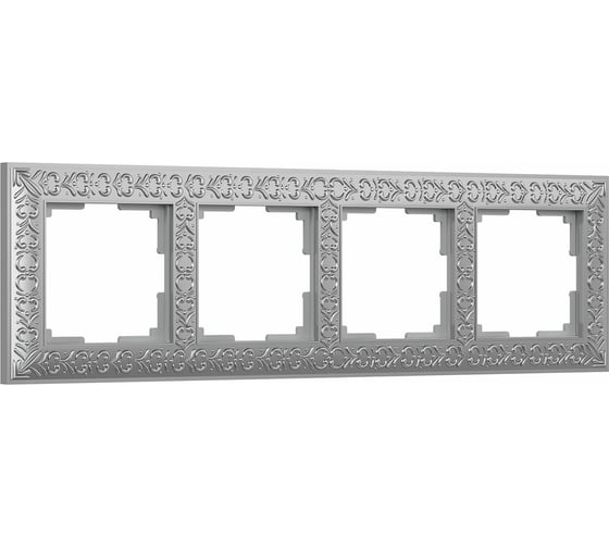 Рамка на 4 поста WERKEL WL07 Frame 04 матовый хром a046428