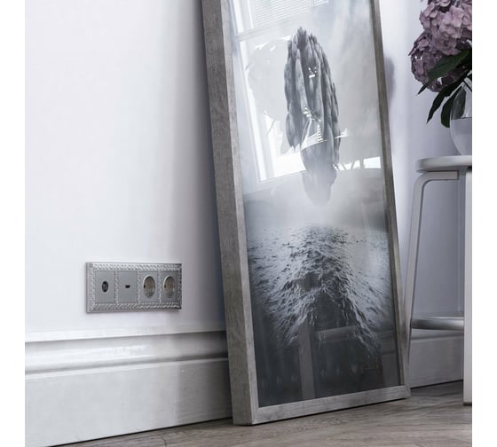 Рамка на 4 поста WERKEL WL07 Frame 04 матовый хром a046428
