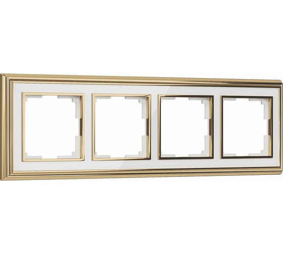 Рамка на 4 поста WERKEL W0041329/ Palacio белый a051205