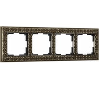 Рамка на 4 поста WERKEL W0041512/ Antik бронза a050939