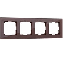 Рамка на 4 поста WERKEL W0041118/ Favorit мокко a051097