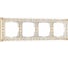 Рамка на 4 поста WERKEL W0041523/ Antik белое золото a050935 1