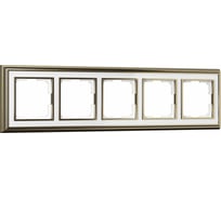 Рамка на 5 постов WERKEL WL17-Frame-05/ белый a037686