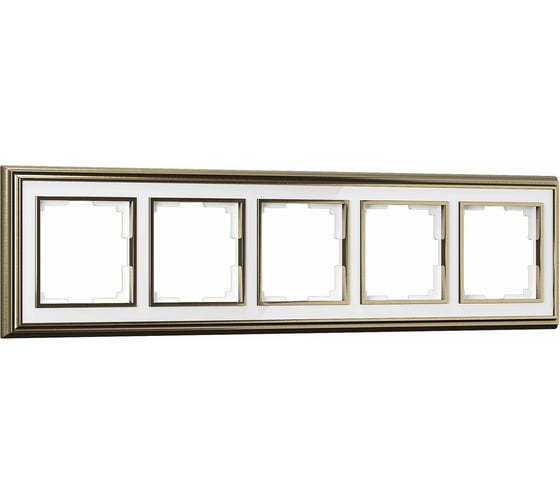 Рамка на 5 постов WERKEL WL17-Frame-05/ белый a037686 1