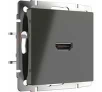 Розетка HDMI WERKEL WL07-60-11/ серо-коричневый a039271