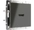 Розетка HDMI WERKEL WL07-60-11/ серо-коричневый a039271 1