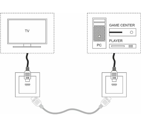 Розетка HDMI WERKEL WL06-60-11/ серебряный a039268