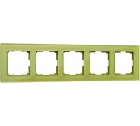 Рамка на 5 постов WERKEL WL01-Frame-05 / фисташковый a036591