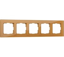 Рамка на 5 постов WERKEL WL01-Frame-05 / бронзовый a036586