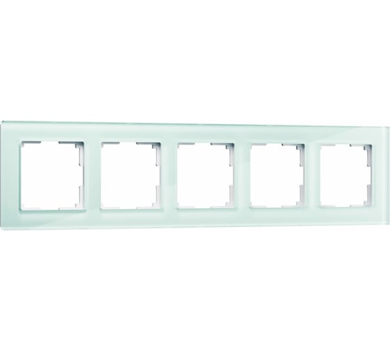 Рамка на 5 постов WERKEL WL01-Frame-05 / натуральное стекло a030772 1