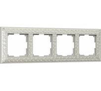 Рамка на 4 поста WWERKEL L07-Frame-04/ жемчужный a031785