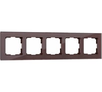 Рамка на 5 постов WERKEL WL01-Frame-05 / мокко a031796