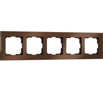 Рамка на 5 постов WERKEL WL11-Frame-05 / коричневый алюминий a033743