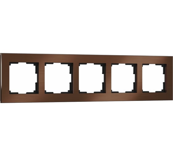 Рамка на 5 постов WERKEL WL11-Frame-05 / коричневый алюминий a033743