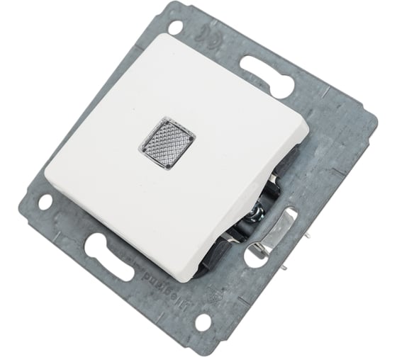 Выключатель Legrand CAR 773610 с подсветкой, 10АX, белый