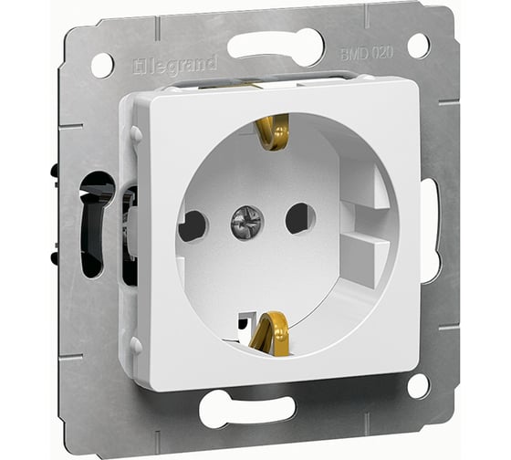 Розетка Legrand Cariva 2К+3 с защитными шторками 16 А 250 В~ белый 773621