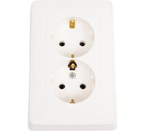 Розетка Legrand Cariva 2х2К+3 немецкий стандарт 16 А 250 В~ белый 773627