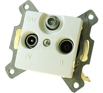 Проходная розетка TV-FM-SAT БЕЛ CAR Legrand 773636