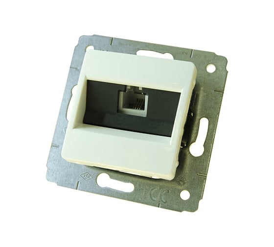 Телефонная розетка Legrand Cariva RJ11 4 контакта 1 выход White 773638