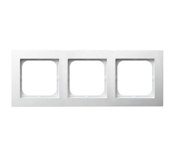 Рамка Legrand Cariva 3 поста горизонтальный/вертикальный монтаж белый 773653 1