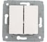 Двухклавишный выключатель 10 AX БЕЛ CAR Legrand 773658 1