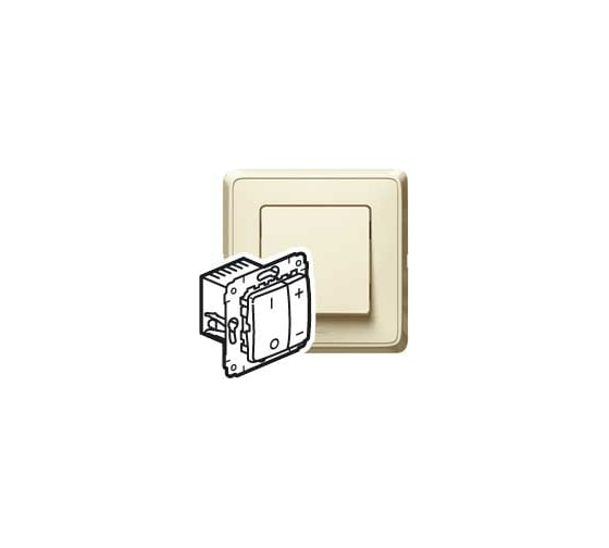 Кнопочный светорегулятор Legrand Cariva 40-600 В/ВА 50 Гц слоновая кость 773715