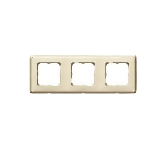 Рамка Legrand Cariva 3 поста горизонтальный/вертикальный монтаж слоновая кость 773753 1