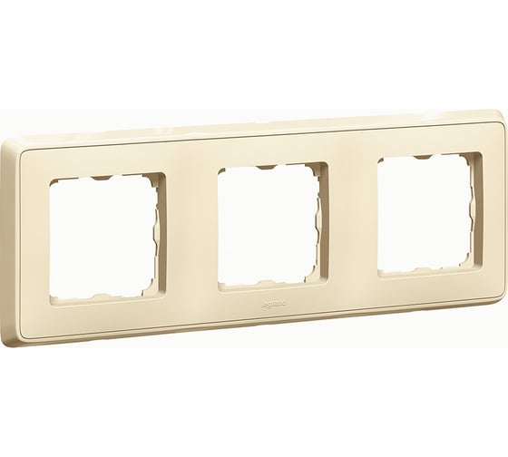 Рамка Legrand Cariva 3 поста горизонтальный/вертикальный монтаж слоновая кость 773753