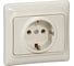 Розетка Legrand KPT 782151 с/з и шторками слоновая кость 1