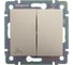 Переключатель Legrand двухклавишный IP44 Legrand Valena 10А 250В схема 6/2 безвинтовые зажимы слоновая кость 774198 1