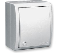 Проходной выключатель с 3-х мест с подсветкой, белый SIMON 1594254-030